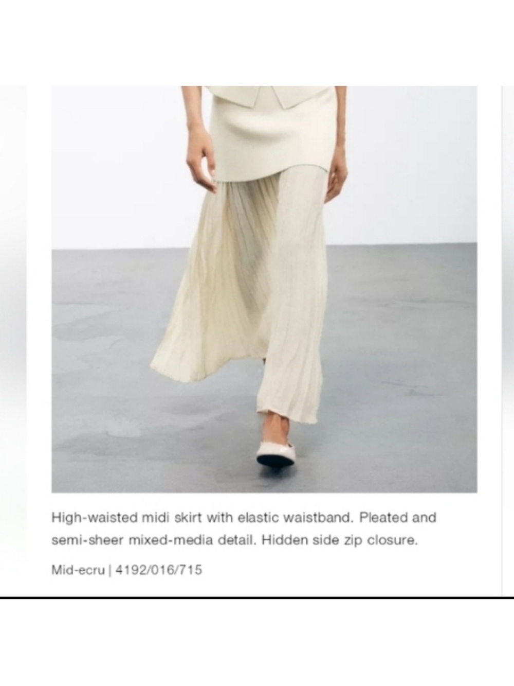 Zara companions knit skirt - Picture 9 of 9